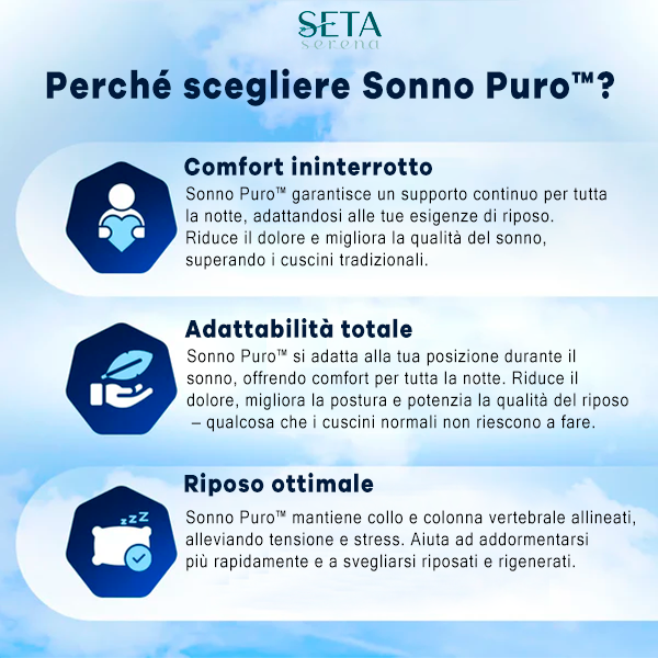Cuscino Cervicale Ortopedico - Sonno Puro™